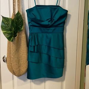BCBG formal teal dress